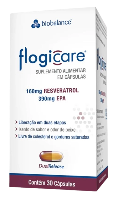 Flogicare com Resveratrol e EPA, 30 Cápsulas, Biobalance