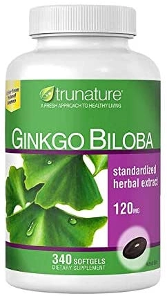 Ginkgo Biloba, 120mg, 340 Softgels, Trunature