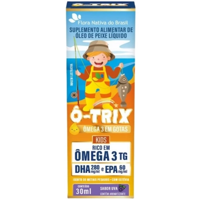 Ômega 3 Infantil em Gotas, DHA e EPA, 30ml, Flora Nativa