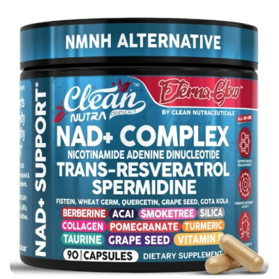 NAD+ Complex, Energia celular real, 90 Cápsulas, Clean Nutra