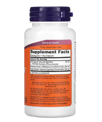 Pycnogenol, 60mg, 50 cápsulas, Now