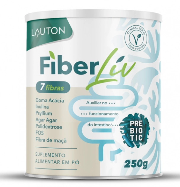 Fiber Liv, Fibra Alimentar em Pó, 250g, Lauton Nutrition