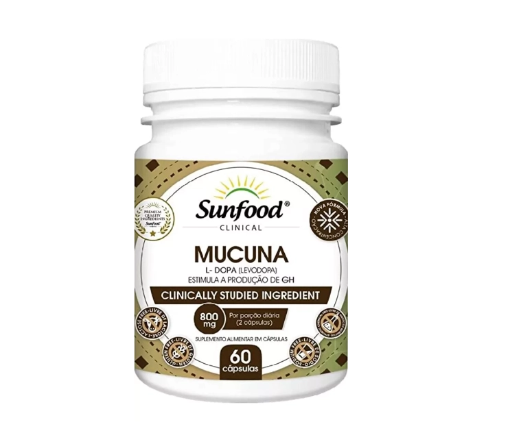 Mucuna, 800mg, 60 Capsulas, Sunfood