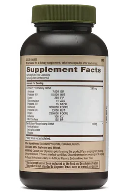 Super Enzimas Digestivas, 100 Cápsulas, GNC