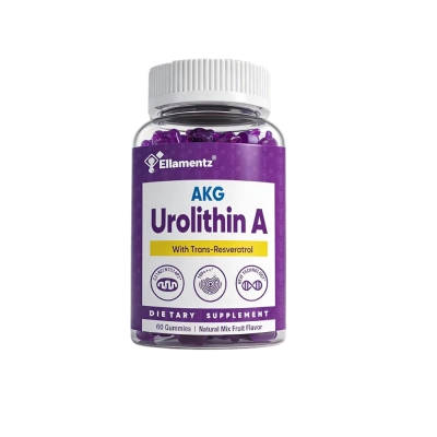 AKG, Urolithin A, Whit Trans - Resveratrol, Natural Mix Fruit Flavor, 60 Gummies, Ellamentz AKG, Urolithin A, Whit Trans - Resveratrol, Natural Mix Fruit Flavor, 60 Gummies, Ellamentz
