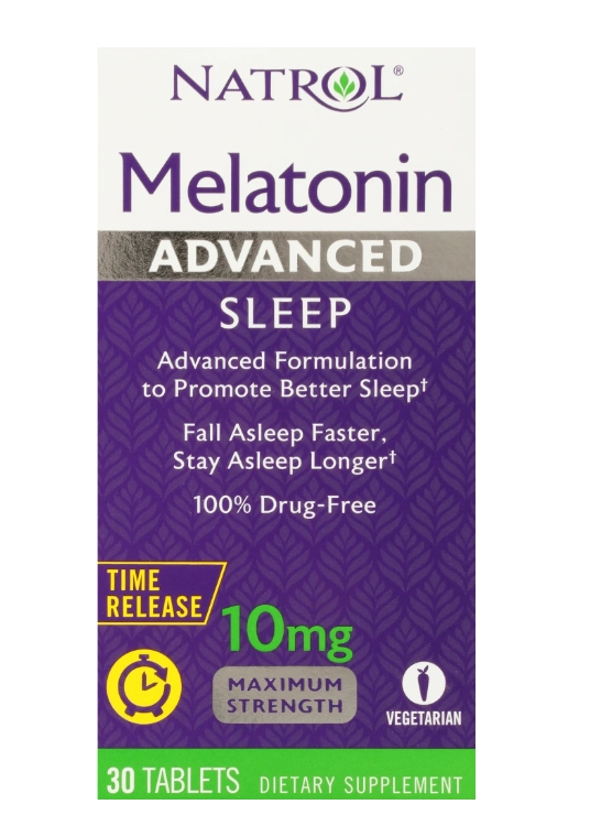 Melatonina 10mg, 30 Tablets Time Release, Natrol