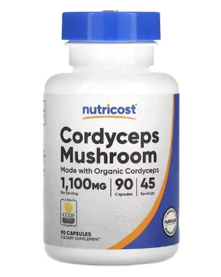 Cogumelo Cordyceps, 1100mg, 90 Cápsulas, Nutricost