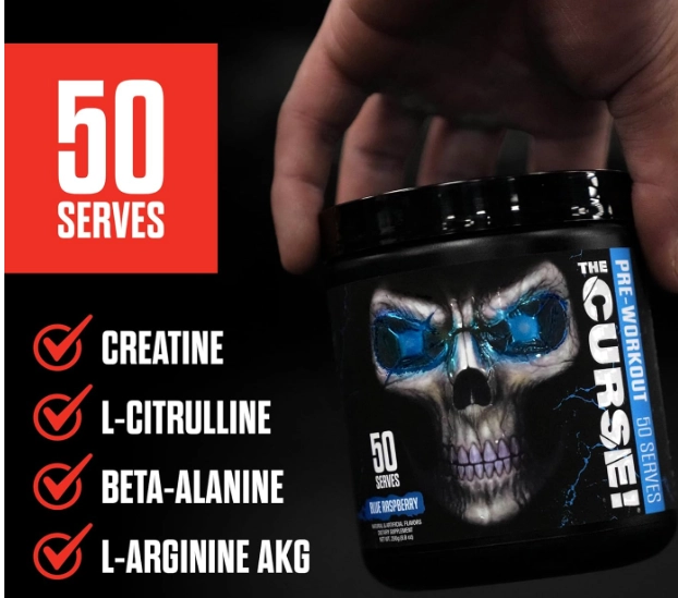 Pré-treino The Curse! 250g Sabor Fruit Punch, JNX Sports