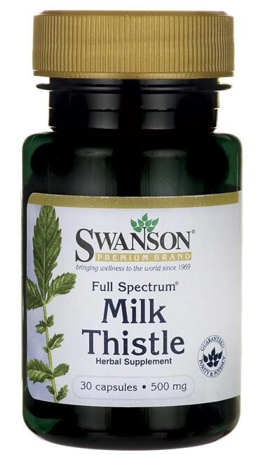 Milk Thistle, 500mg, 30 capsulas, Swanson