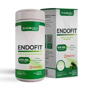 Endofit, Ativador Metabólico para Queima de Gordura, 60 Cápsulas, Endogen