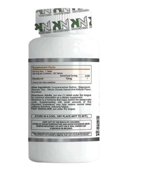 Melatonina 20mg, 50 comprimidos Sublingual Sabor Morango, KN Nutrition