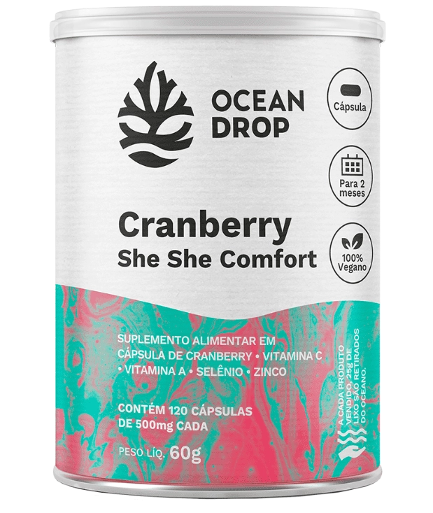 Extrato de Cranberry, 500mg, 120 Cápsulas, Ocean Drop