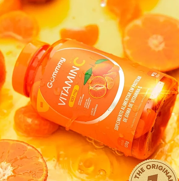Vitamin C 100mg, 30 Gomas Sabor Tangerina, Gummy Original
