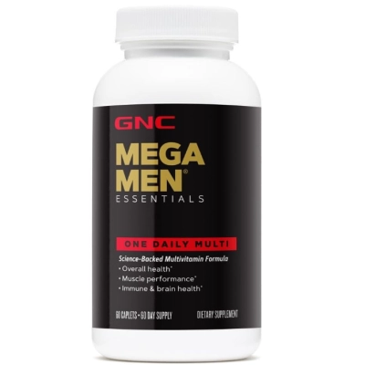 Multivitamínico Mega Men Essentials One Daily, 60 Cápsulas, GNC 