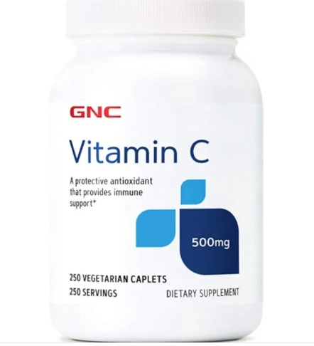 Vitamina C, 500mg, 250 comprimidos, GNC