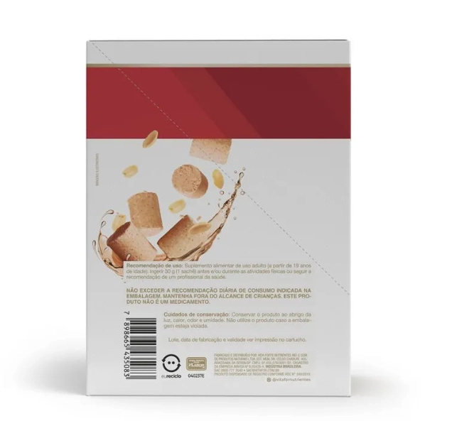 Endurance Energy gel, 12 sachês 30g Cada, Sabor Paçoca, Vitafor