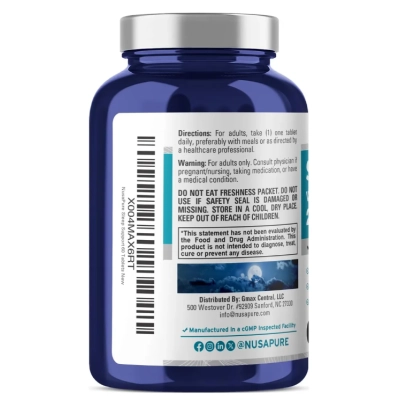 Sleep Support 250mg, Suporte para Dormir com Camomila e Magnésio, 60 Comprimidos, NusaPure 