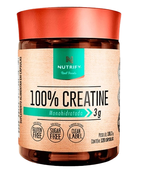 100% Creatina, 120 Cápsulas, Nutrify
