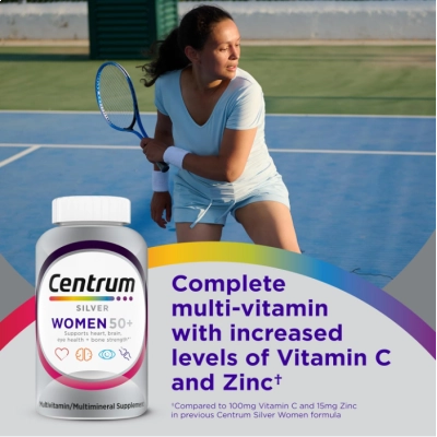Centrum Multivitamínico Silver Womens 50+ , 100 Comprimidos