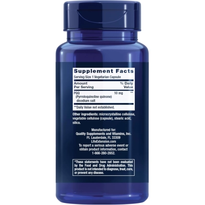 PQQ, pyrroloquinoline quinone, 10mg, 60 Cápsulas, Life Extension
