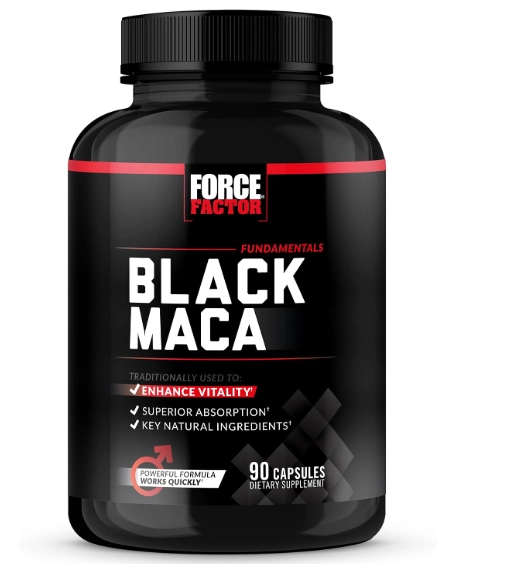 Black Maca 1000mg, 90 Cápsulas, Force Factor