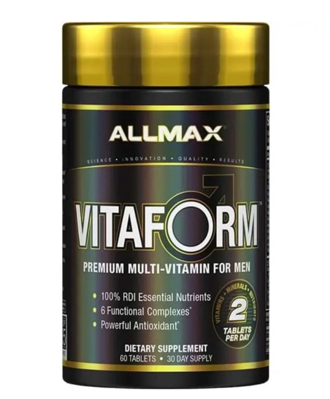 Multivitamínico para Homens VitaForm, 60 Comprimidos, AllMax Nutrition
