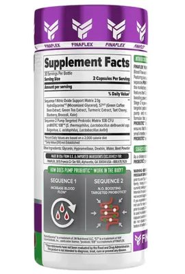 Pump Probiotic, Probiótico, 60 Cápsulas, Finaflex