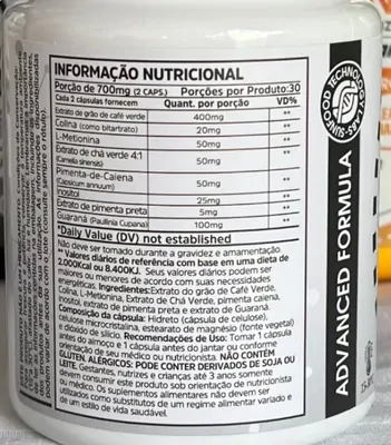 Complexo Termogênico, 700mg, 60 Cápsulas, Sunfood