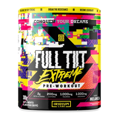 Pré-treino Full Tilt Extreme, Sabores, 300g, Iridium Labs