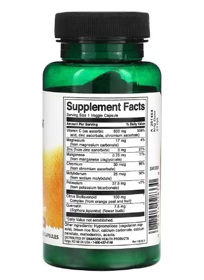 Complexo de Vitamina C com Bioflavonóides, 60 Cápsulas, Swanson