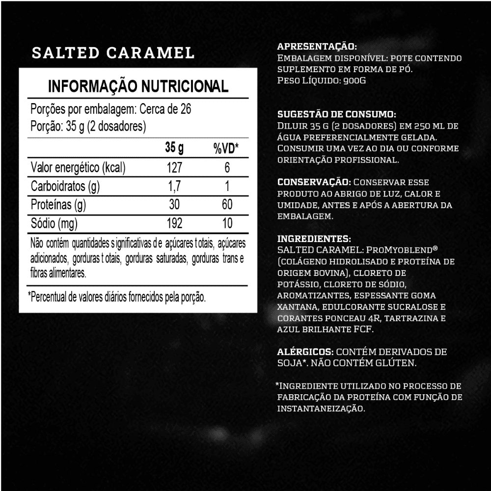 Proteína Isolada de Carne 900g Carnibol, Sabores - Darkness