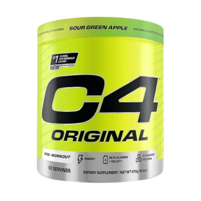 C4 Pre Workout Original, Energia, Foco e Pump no Treino, Alta Performance, 50 Doses, Cellucor