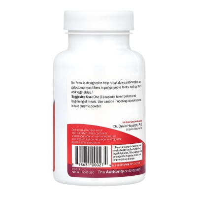 No-Fenol, Suplemento para Digestão de Polifenóis, 90 Cápsulas, Houston Enzymes