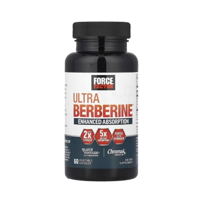 Ultra Berberine, Metabolismo, Bem-Estar e Equilíbrio do Organismo, 60 Cápsulas, Force Factor