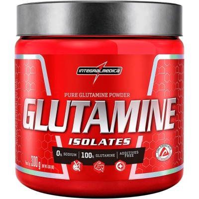 Glutamina Isolada, Sem Sabor, 300g, Integralmedica