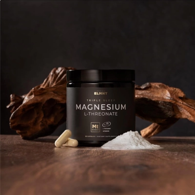 Magnésio L-Treonato, 1000mg, Saúde Cognitiva e Relaxamento, 60 Cápsulas, Terra ELMNT