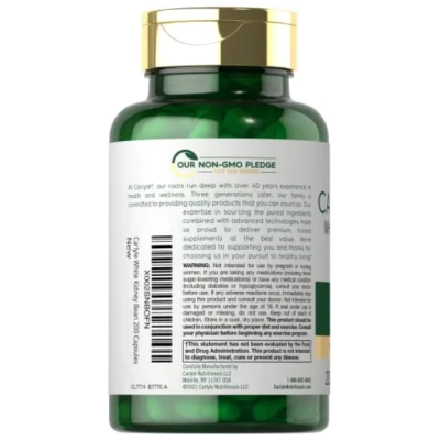  White Kidney Bean, Feijão Branco 6000mg, 200 Cápsulas, Carlyle