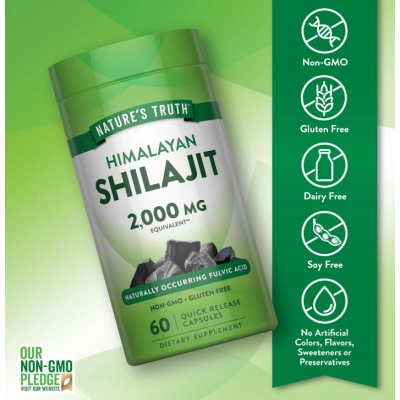 Himalayan Shilajit 2000mg, 60 Cápsulas, Nature's Truth