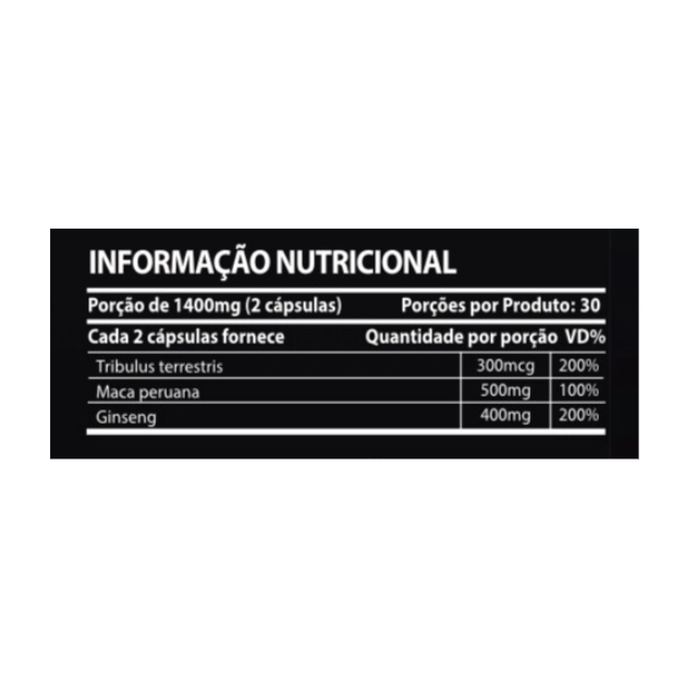 Tribulus  + Maca + Ginseng, 1200mg, 60 Cápsulas, Sunfood