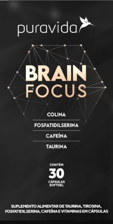 Brain Focus, 30 Cápsulas, Puravida