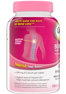 Bone Health, Suplemento de Cálcio e Vitamina D, 120 Comprimidos, Caltrate