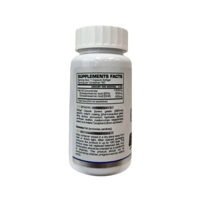 Ômega 3 1000mg, Saúde do Coração, Memória e Qualidade de Vida, 60 Cápsulas, Bull Pharma