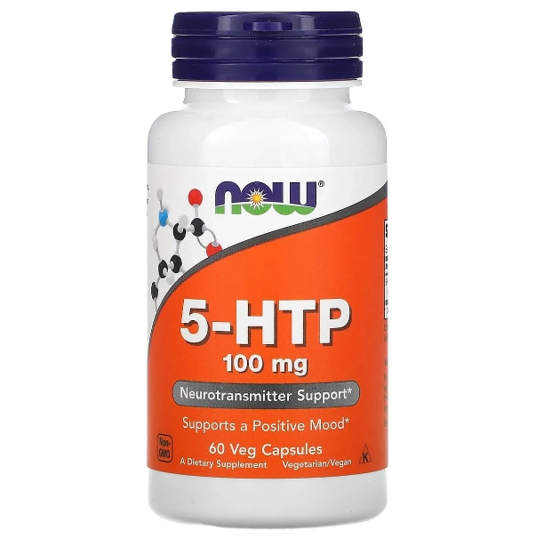 5-HTP, 100mg, 60 cápsulas, Now
