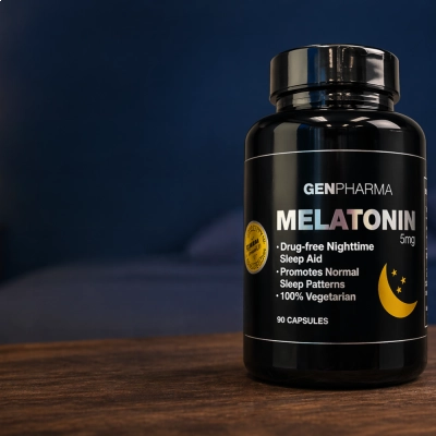 Melatonin, 5mg, 90 Cápsulas, GenPharma
