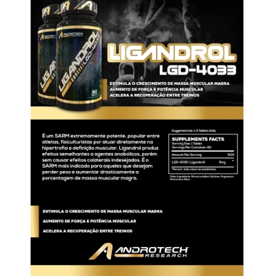 Ligandrol LGD-4033, 5mg, 90 Tablets, Androtech Research