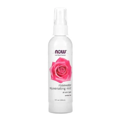 Spray de Rejuvenescimento de Água de Rosas, 118ml, Now