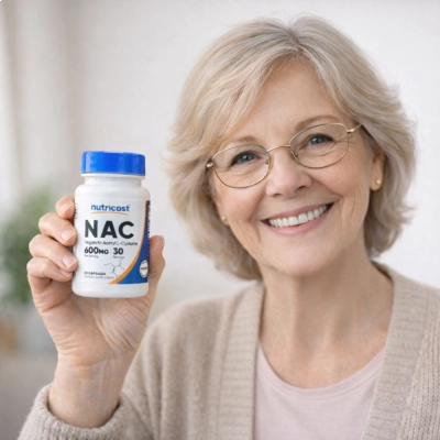 NAC, Vegan N-Acetyl L-Cysteine, 30 Cápsulas, Nutricost