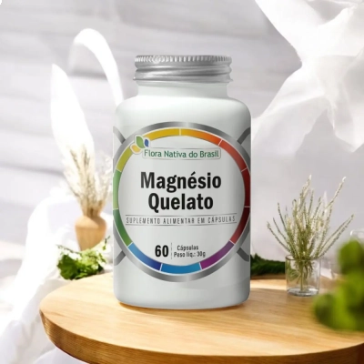 Magnésio Quelato, 260mg, 60 Cápsulas, Flora Nativa