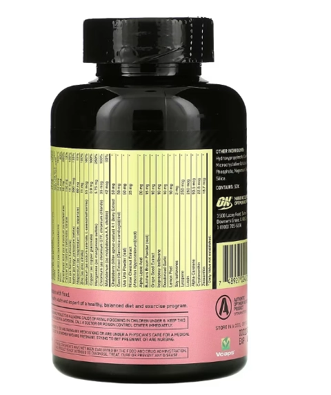 Multivitamínico Opti-Women, 120 Cápsulas, Optimum Nutrition