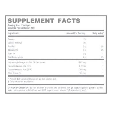 Ômega 3 Fish Oil, 1000mg, 200 Cápsulas, Landerfit